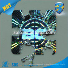 Anti-fake reflective destructive hologram sticker with high security technology